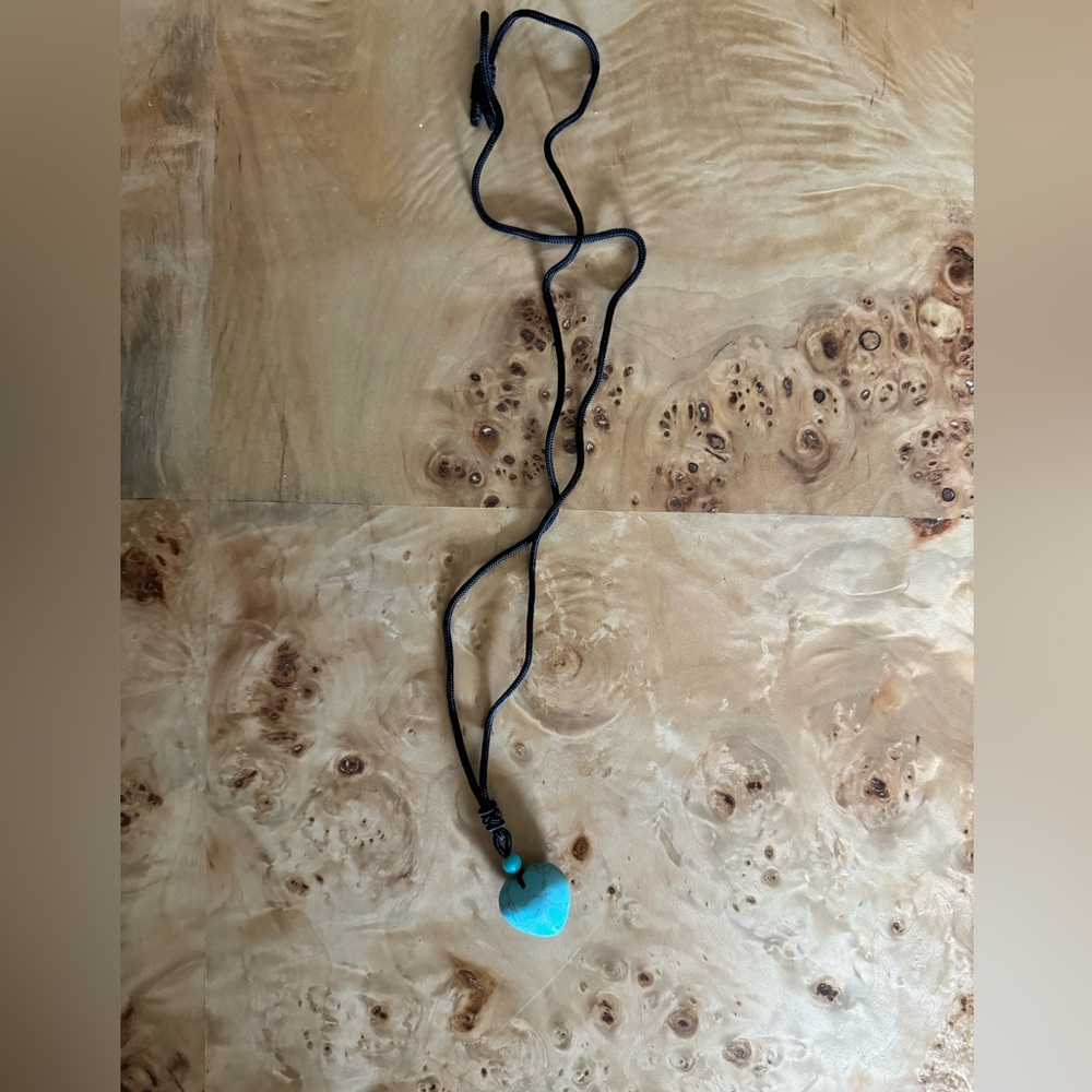 Stone heart necklace